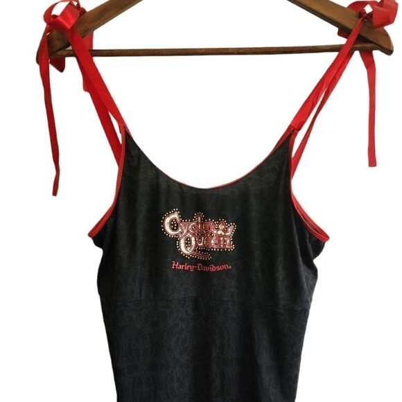 HARLEY Davidson Graphic Tank with Ribbon Straps Size L - Picture 1 of 7